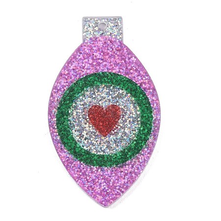 Christmas Theme Acrylic Pendants OACR-Q100-05A-1