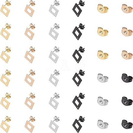 Unicraftale 304 Stainless Steel Stud Earring Findings STAS-UN0015-34-1