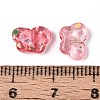 Spray Painted Transparent Acrylic Beads OACR-N149-01F-3