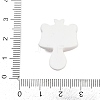 BurlyWood Opaque Panda Resin Cabochons CRES-P037-02D-3