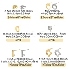 16Pcs 8 Styles 304 Stainless Steel Stud Earring Findings STAS-FS0001-84-4