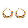Stainless Steel Hoop Earrings OL6632-1-1