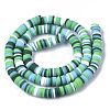Handmade Polymer Clay Beads Strands CLAY-R089-6mm-080-2