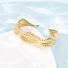 304 Stainless Steel Cuff Bangles for Women BJEW-C155-01E-G-3