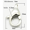 Tarnish Resistant 304 Stainless Steel Lobster Claw Clasps LS-STAS-Q048-3-1