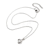 201 Stainless Steel Cable Chain Necklaces NJEW-L124-011P-2