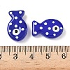 Baking Paint Glass Enamel Beads LAMP-D303-04L-3