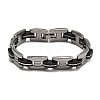 Great Valentines Day Gifts for Boyfriend 304 Stainless Steel Silicone Bracelets BJEW-I129-B-5