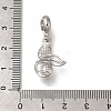 Rack Plating Alloy Crystal Rhinestone European Dangle Charms PALLOY-P307-16P-3