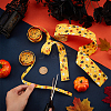 BENECREAT 3Pcs 3 Styles Halloween Theme Printed Polyester Ribbons OCOR-BC0005-42B-3