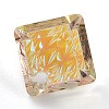 Embossed Glass Rhinestone Pendants GLAA-J101-03A-001PS-5