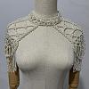 Plastic Imitation Pearl Round Beaded Tassel Bridal Shoulder Arm Chains FS-WGD7178-01-1