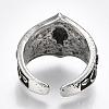 Alloy Cuff Finger Rings RJEW-T006-49-4