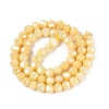 Anti-Tarnish Electroplate Glass Beads Strands EGLA-ZX010-6mm-13-4