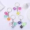 20Pcs 2 Colors Iron Split Key Rings PALLOY-CJ0002-65-6