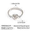 304 Stainless Steel Finger Rings for Women IM3958-3-1
