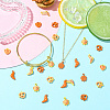 40Pcs 8 Styles Baking Paint Alloy Charms ENAM-CJ0007-06-6