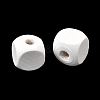 Spray Painted Wooden Beads WOOD-P021-01C-30-3
