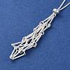 Rack Plating Brass Macrame Pouch Necklace Making for Gemstone Nuggets KK-M285-02A-S-2