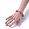 Natural Strawberry Quartz Beads Bracelets BJEW-JB04162-5