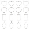 24Pcs 4 Styles Tibetan Style Alloy Connector Charms TIBEP-TA0001-45-3
