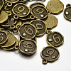 Antique Bronze Plated Alloy Rhinestone Charms LS-ALRI-J153-06-NF-2