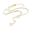 Brass Paperclip Chain Y Lariat Necklaces NJEW-H087-06A-G-4