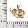 Rack Plating Brass Micro Pave Cubic Zirconia Pendants KK-Z071-45G-3