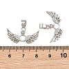 Brass Micro Pave Clear Cubic Zirconia Pendants CU-CBA6A75-08A-P-3
