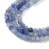 Natural Blue Aventurine Beads Strands G-M449-B01-2mm-4