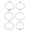6Pcs 304 Stainless Steel Chain Bracelets BJEW-JB12189-2