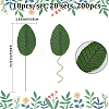 200Pcs Silk Cloth Artificial Leafs AJEW-CN0004-07B-2