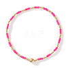 Glass Seed Beads & CCB Beads Stretch Bracelets TB4137-22-1