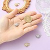4Pcs 2 Colors Brass Micro Pave Clear Cubic Zirconia Box Clasps KK-CJ0005-90-4