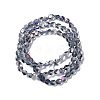Electroplate Glass Beads Strands EGLA-L038-HR03-2
