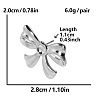 304 Stainless Steel Butterfly Stud Earrings for Women RT1421-1-1