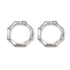 Brass Twister Clasps KK-P323-12P-1