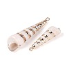 Electroplate Natural Spiral Shell Pendants SSHEL-T018-07-2