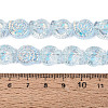 Electroplate Transparent Glass Beads Strands EGLA-Q136-02A-09-4