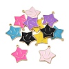 12Pcs 6 Colors Alloy Enamel Pendants ENAM-FP0001-75-1