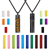 2Pcs 2 Styles Stainless Steel Perfume Bottle Necklaces NJEW-FH0001-30B-1