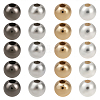 2400Pcs 4 Colors Round CCB Plastic Spacer Beads CCB-PA0001-05C-7