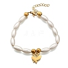 304 Stainless Steel Butterfly Charm Bracelets for Women BJEW-C098-08G-4