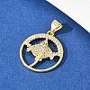 Brass Micro Pave Cubic Zirconia Pendant & Stud Earrings Sets for Women SJEW-F227-01I-G-5