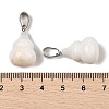 Natural White Jade Pendants G-B127-03P-14-4