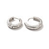 Long-Lasting Plated Brass Hoop Earrings X-EJEW-K093-13P-2