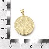 Easter Brass Clear Cubic Zirconia & Acrylic Pendants KK-G602-06G-03-3