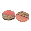 Resin & Walnut Wood Pendants RESI-XCP0002-16K-2