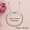 Glass Seed Beads Braided Bead Bracelets MT5795-1-3