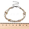 304 Stainless Steel Satellite Chains Bracelets BJEW-Z106-02A-5